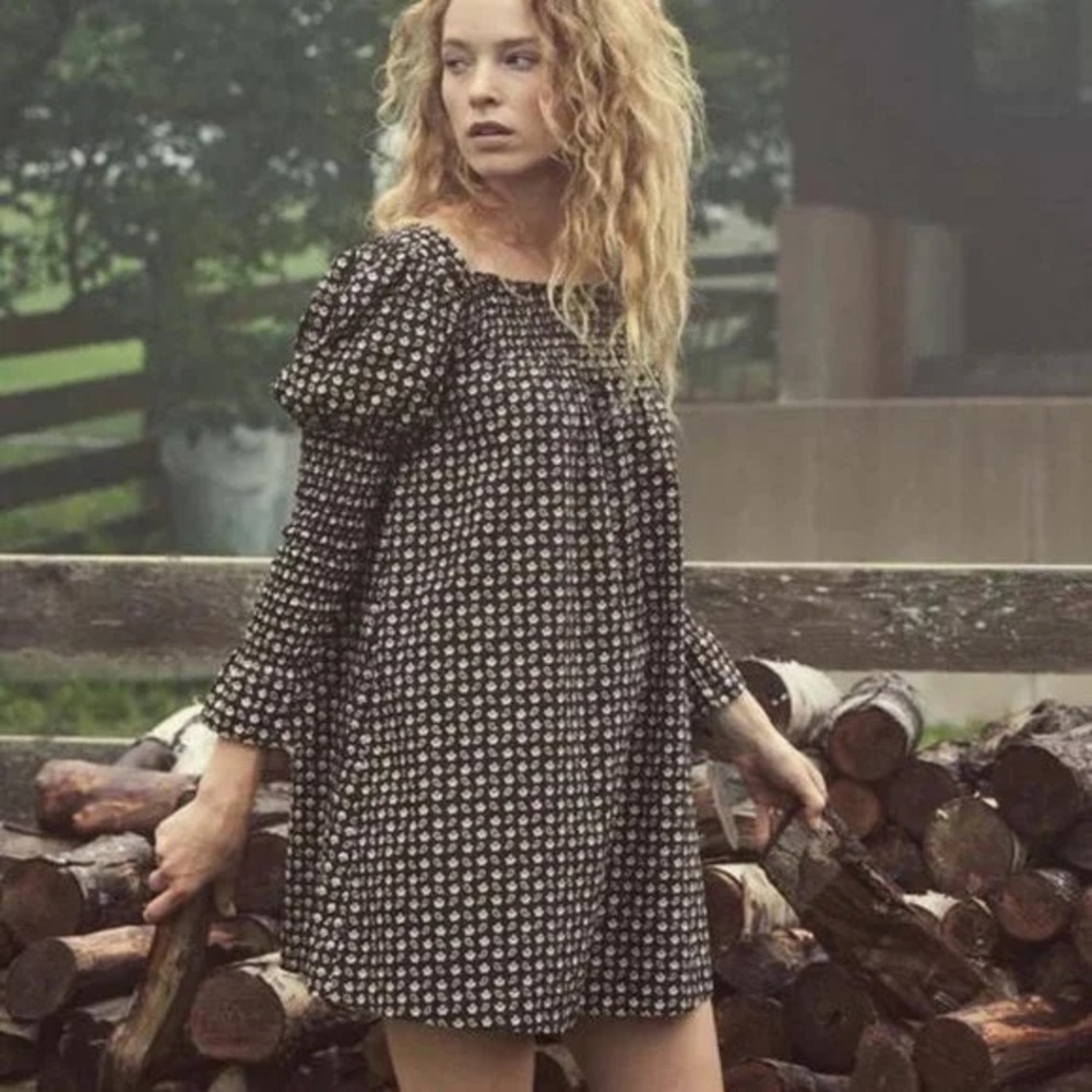 Dôen Sabia Dress in Noir Countryside Paisley